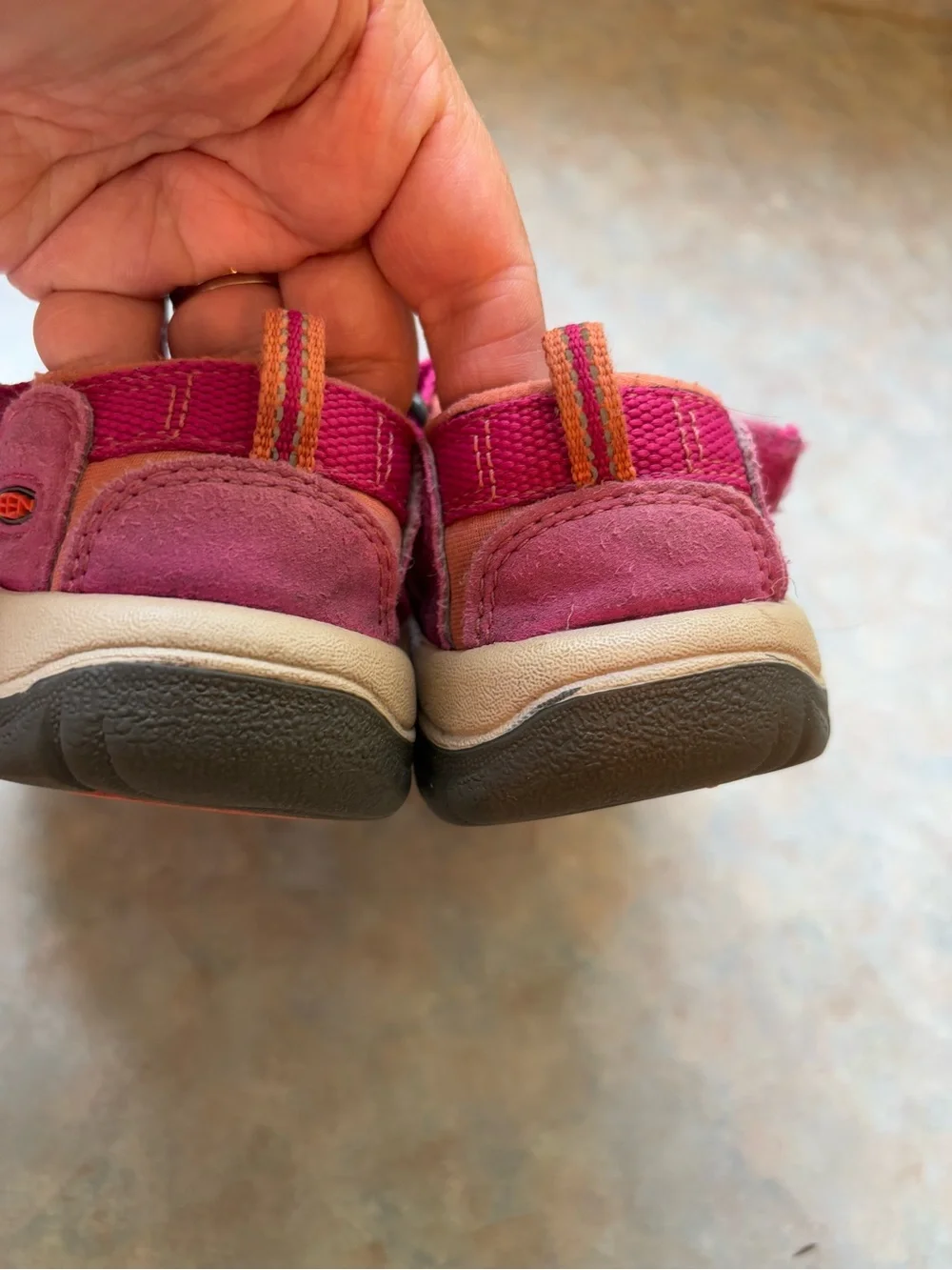 Keen Kids Pink and Orange Outdoor Sandals